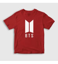 Presmono Unisex Çocuk Beyaz Doors Bts T-Shirt 21974tt (Kırmızı)