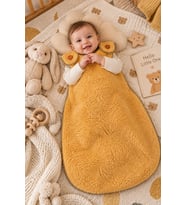 Harika Peluş Bebek Uyku Tulumu (Kahverengi)