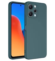 Xiaomi Redmi 12 Kılıf Lansman Tasarım İç Yüzeyi Kadife Silikon (Koyu Yeşil)