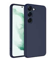 Vendas Samsung S23 Plus Uyumlu W-Lansman Serisi Yumuşak Dokulu Kadife Iç Tasarımlı Lansman Kılıf (Lacivert)