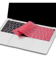 Laptop MacBook Air 13inc Klavye Koruyucu A1932 2018/2019 İngilizce-Türkçe Baskı (Pembe)