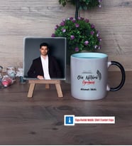 Din Kültürü Öğretmeni Fotoğraflı Dekoratif Taş, Kupa Bardak Beyaz Hediye (Model 9)