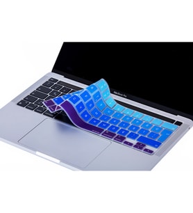 Laptop MacBook Pro Klavye Koruyucu 13inc A2251 A2289 A2338 16inc A2141 Türkçe (Lacivert-Mavi)