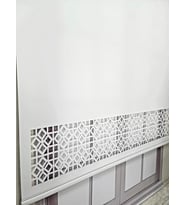 Stor Perde Desenli Lazer Kesim Kalın Kumaşlı ML104 (Beyaz)