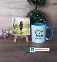 Evin Prensi Fotoğraflı Dekoratif Taş, Kupa Bardak Beyaz Hediye (Model 4)