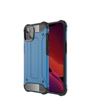 iPhone 13 Mini Kılıf Armor Hybrid Zırh Silikon (Mavi)