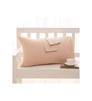Pamuk Kumaş Kapaklı Yastık Kılıfı (2 ADET) 50 X 70 Cm (Bej)