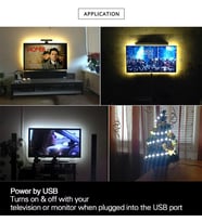 Alkese Gün Işığı Sarı Tv Arkası Alçı Tavan Içi Özel Günler Partiler Kutlamalar Araç Içi Dolap Içi Led Işık Aydınlatma Dekoratif 3m Şerit LED (Sarı)