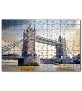 Cakapuzzle Londra Tower Bridge Köprüsü Puzzle Yapboz MDF (Ahşap) (500 Parça)