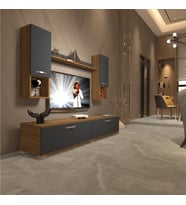 Decoraktiv Eko 5da Mdf Std Tv Ünitesi Tv Sehpası (Pera - Antrasit)