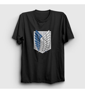 Presmono Unisex Haki Scout Anime Attack On Titan T-Shirt 124751tt (Siyah)