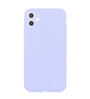 iPhone 11 Kılıf Zore Mara Pürüzsüz Yumuşak Mat Silikon Kılıf (Lila)