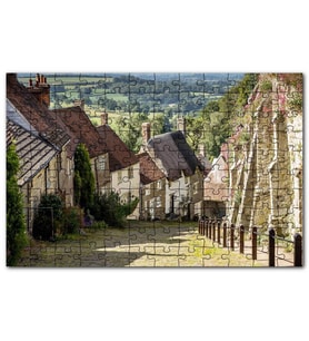 Cakapuzzle Shaftesbury Mistik Avrupa Kasabası Puzzle Yapboz MDF (Ahşap) (500 Parça)