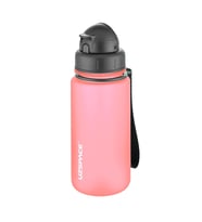 Uzspace Pipetli 400 ml Tritan Çocuk Su Matarası FiftyFifty (Pudra)