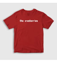 Presmono Unisex Çocuk Beyaz Logo The Cranberries T-Shirt 174202tt (Kırmızı)