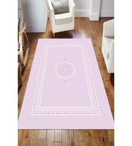Dijital Kaymaz Taban Yıkanabilir Salon Halısı Mutfak Halısı Koridor Halısı Yolluk ND-HS-563 (Pembe)