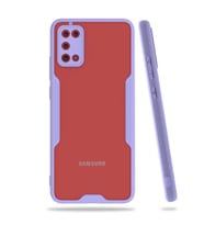 Galaxy A02S Kılıf Zore Parfe Kenarları Pastel Renk Silikon Kılıf (Mor)