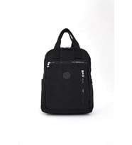 Unisex Suya Dayanıklı Krinkıl Kumaş Çok Gözlü Siyah Laptop Okul Ve Sırt Çantası SI-3063
