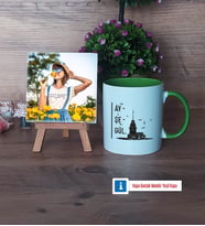 Kız Kulesi Fotoğraflı Dekoratif Taş, Kupa Bardak Beyaz HediyeArkadaşa Hediye (Model 14)