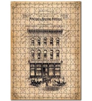 Cakapuzzle Geçmişte Reklam Afişi Görseli Puzzle Yapboz MDF (Ahşap) (500 Parça)