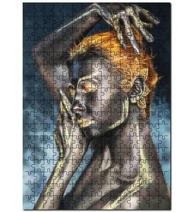 Cakapuzzle Altın Yaldız ve Vücut Boyama Sanatı Puzzle Yapboz MDF (Ahşap) (1000 Parça)