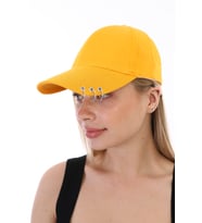 Unisex Piercing Şapka (Sarı)