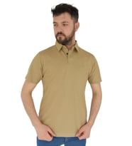 Erkek Gömlek Yaka Tişört Ottoman BGL-ST01942 (Camel)