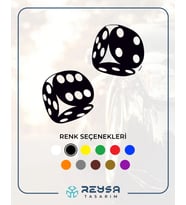 Zar Araba Sticker siyah 18x14 CM (Siyah)