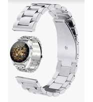 SEKODA Huawei Watch Gt Gt2 Gt2 Pro Classicc Çelik Metal Kordon 46 MM (Gümüş)