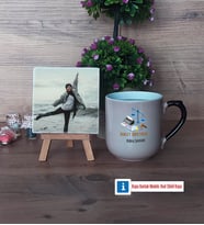 Adalet Öğretmeni Fotoğraflı Dekoratif Taş, Kupa Bardak Beyaz Hediye (Model 10)
