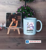 Kimyager Fotoğraflı Dekoratif Taş, Kupa Bardak Beyaz Hediye (Model 1)