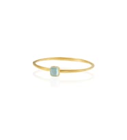 Kadir Jewellery Zirkon Taşlı Ayarlanabilir 22 Ayar Altın Kaplama Bilezik (Açık Mavi)