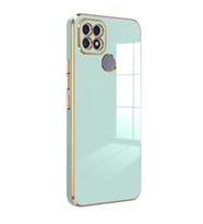 Microsonic Realme C25s Kılıf Olive Plated Siyah (Yeşil)