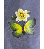 8X9 CM ÜTÜ İLE YAPIŞAN TRANSFER BASKI TİŞÖRT BASKI DİKİŞ TASARIM (Yeşil)