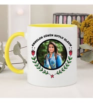 Anneler Günü Hediyesi Kupa Bardak (Sarı)