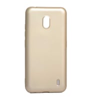 Nokia 2.2 Kılıf Kamera Çıkıntılı Soft Silikon (Gold)