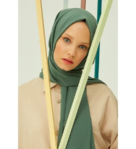 LARİSSA SCARF MEDİNE İPEĞİ ŞAL (Mint Yeşili)
