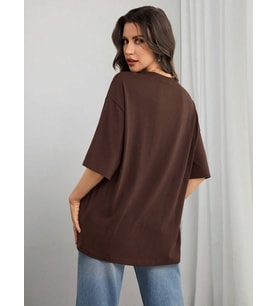 Unisex AMERICA Baskılı Eşofman Takımı (KAHVE)