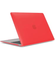 Apple MacBook Pro 13.3" M2 2022 2020 A2251 A2289 A2338 Kılıf Mat Ön Arka Kapak (Kırmızı)