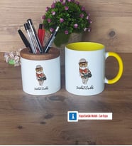 Baykuş Kalemlik, Kupa Bardak T Kişiye Özel Hediye (Model 10)