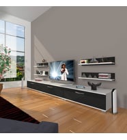 Decoraktiv Eko 270R Slm Tv Ünitesi Tv Sehpası (Siyah - Beyaz)