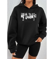 Unisex Naruto Baskılı Sweatshirt (Siyah)