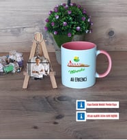 Ziraat Mühendisi Kupa Bardak Beyaz ve Fotoğraflı Ahşap Anahtarlık Hediye (Model 6)