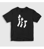 Presmono Unisex Çocuk Beyaz Pieces Chess Satranç T-Shirt 337880tt (Siyah)