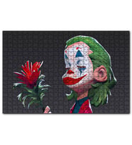 Cakapuzzle Gül İle Ağlayan Joker Görseli  Puzzle Yapboz MDF (Ahşap) (255 Parça)