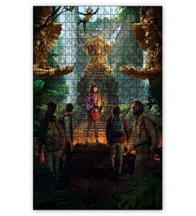 Cakapuzzle Dora ve Kayıp Altın Şehir Heykeller Puzzle Yapboz MDF (Ahşap) (500 Parça)