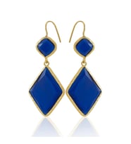 Kadir Jewellery 22 Ayar Altın Kaplama Kadın Sallantılı Küpe -El İşçiliği Ve Hipoalerjenik Küpe (Parlement)