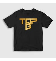 Presmono Unisex Çocuk Beyaz Logo Topg Andrew Tate T-Shirt 448741tt (Siyah)