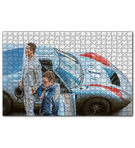 Cakapuzzle Ford V Ferrari Christian Bale Matt Puzzle Yapboz MDF (Ahşap) (1000 Parça)
