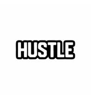 Hustle Araba Sticker siyah 16x5 CM (Siyah)